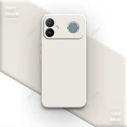 Premium Liquid Silicone Phone Case with Square Camera Protection - Soft Fashion Classic Design, High - Quality Bumper Cover for Redmi K90 Max (Lvory White)
