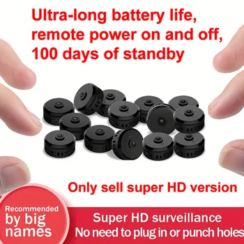 D Brand Ultra-High-Definition Small Camera Wireless Monitor for Home Use, Wifi Remote Mobile Phone 360-Degree Panoramic Mini Camera for Indoor Home Use, No Need for Power Plug, Cat Eye, Non-Miniature, Non-Invisible, Non-Concealed Type 666 1
