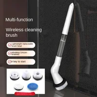 New Style Electric Cleaning Brush 5 in 1 Electric Multi-functional Home USB Automatic Cleaning Brush for Kitchen & Bathroom 3