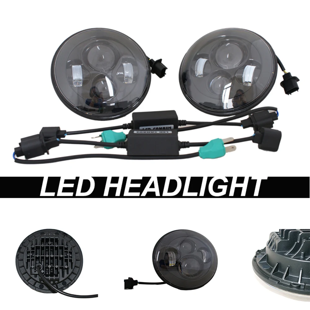

Car Headlight Led Fog/driving Lights for Jeep JK 07-17 Year LANTSUN J024