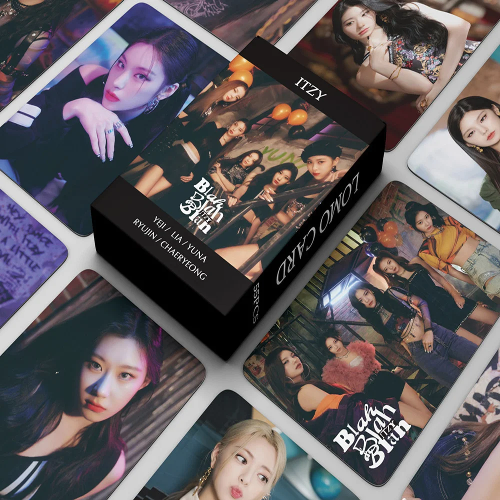 

55PCS / ITZY Blah LOMO card TWICE IVE (G)I-DLE crazy in love Lizhi Cui Zhixiu Photo idol album card