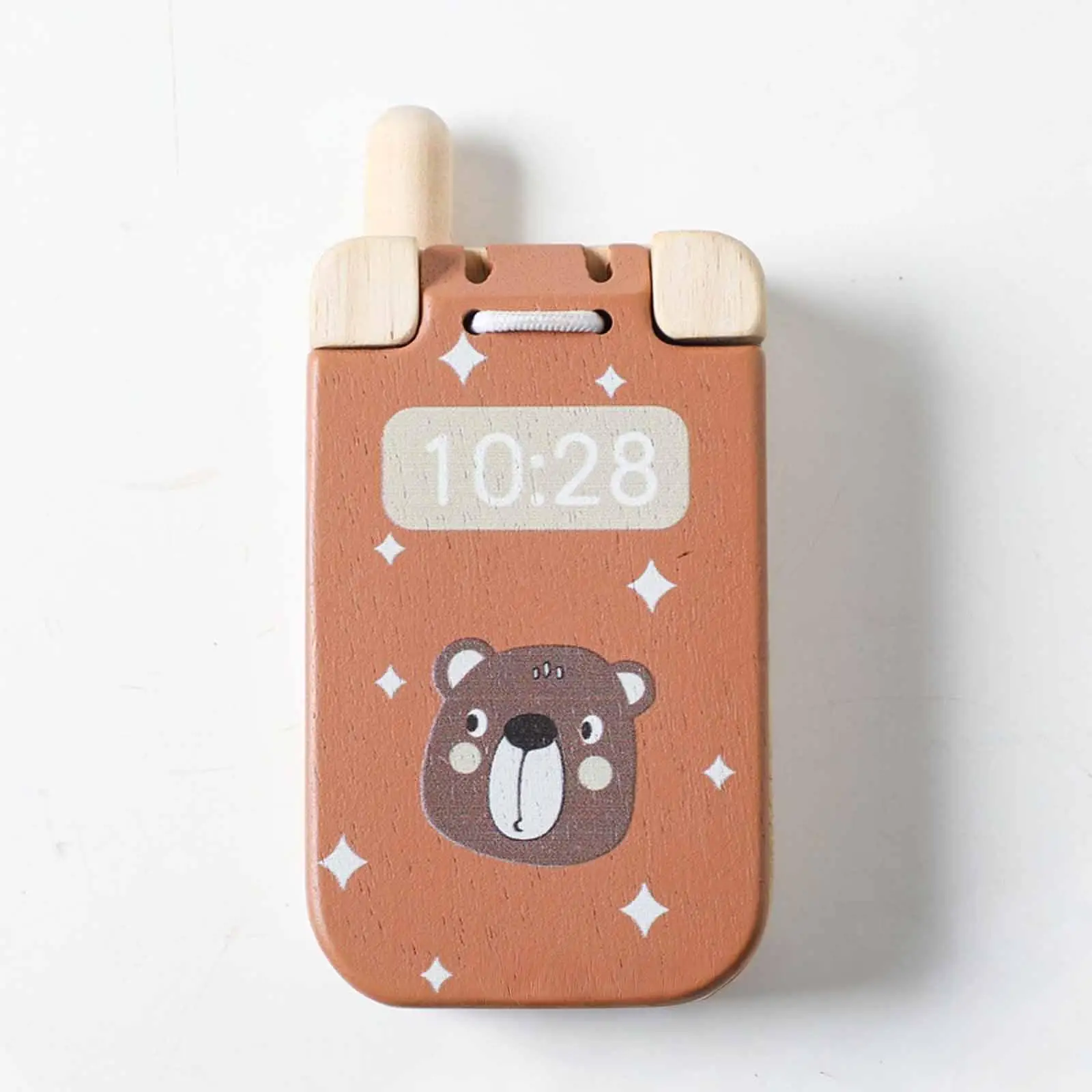 Wooden Baby Cell Phone Toy Gift Birthday Sensory Toy Flip Pretend Play Phone Educational for Preschool Children Party Boys Girls Wooden Baby Cell Phone Toy Gift Birthday Sensory Toy Flip Pretend Play Phone Educational for Preschool Children Party Boys Girls