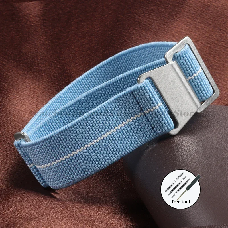 Army Green Elastic Nylon Sport Watchband Bracelet