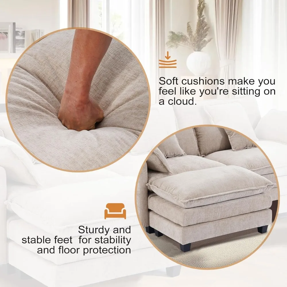 Chenille Oversized Accent Chair 4