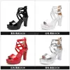 Girl Women Sandal Leather Sole High Heel Summer Shoes 5