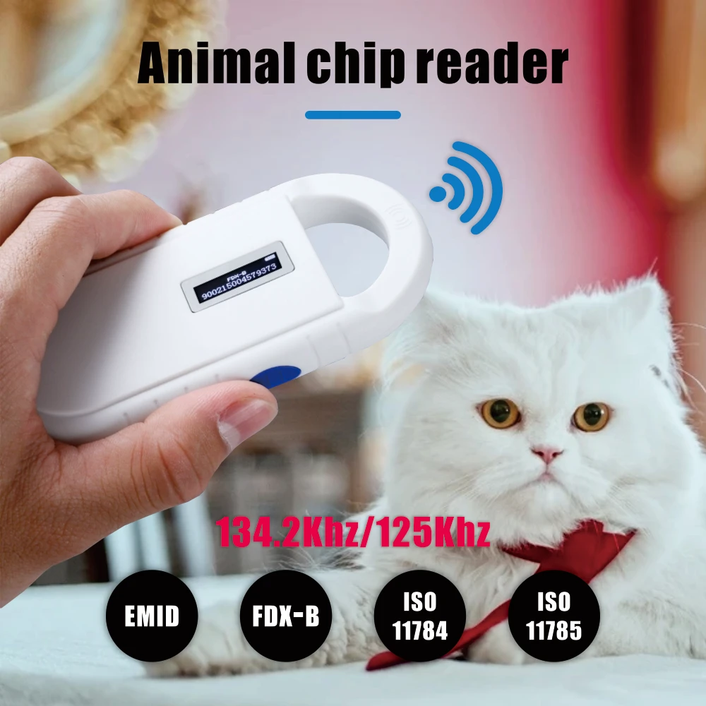 Bluetooth Pet Id Scanner 134.2Khz Chip Transponder FDX-B ISO11784/5 Animal ID USB Dog Cat Horse Handheld Microchip Reader