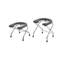 Seniors Folding Toilet Seat Shower Chair Strong Bearing Capacity Quality Easy to 1