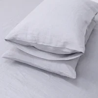 Pure Linen Bedsure Cooling Sheet Set, Elastic Fitted Sheet Deep Pocket Up to 14", Flat Sheet and Pillowcases Breathable, Bedding 5
