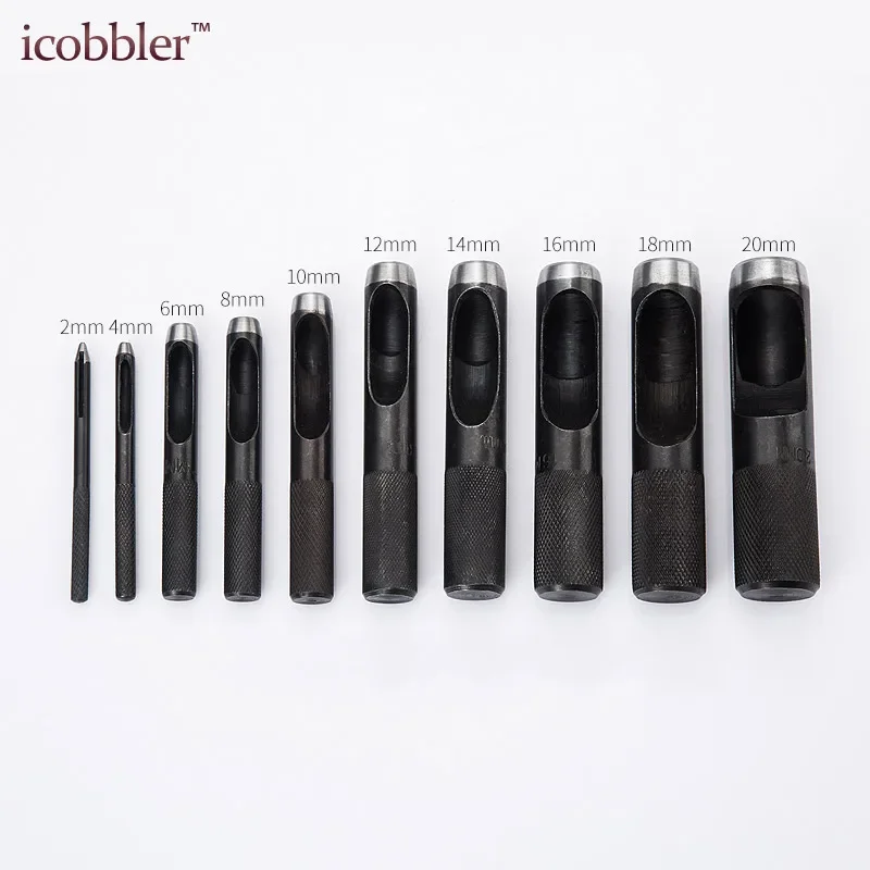Round Hollow Punch Leather Craft Tool 1pc for Watch Bands Belts Gasket Fabric Canvas Paper Plastics Eyelet leather hole puncher leather hole punch leather punch tool round hole punch cutter set hole punch cutter set round hole punch set eyelet installation punch tool rivet punch tool