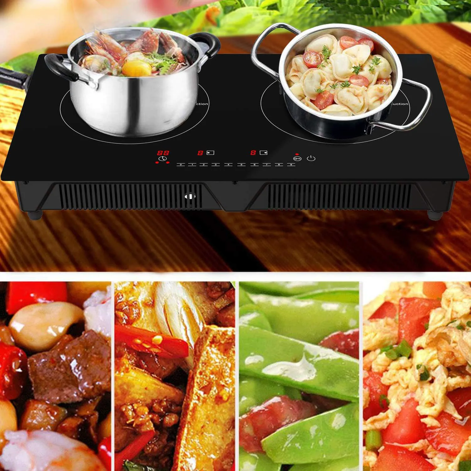 Induction Burner Electric Portable Countertop Kitchen Cooker 1800W