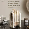 Makeup Brush Holder With Lid Lipstick Eyebrow Pencil Holder Eye Shadow Storage Box Multi-functional cosmetics storage bucket 6