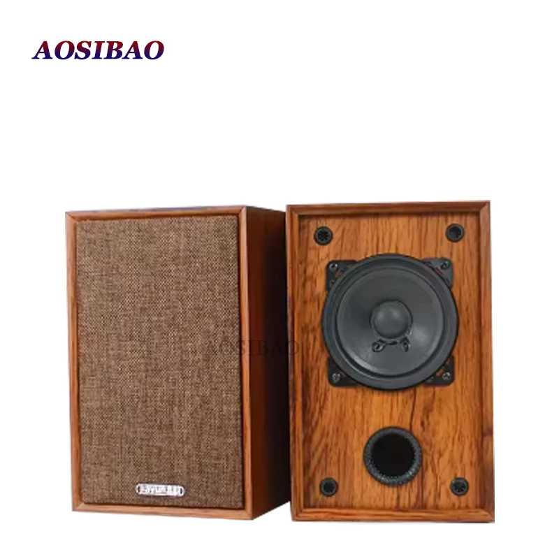 AOSIBAO 4 Inch Full Range Speaker 4Ohm 50W Passive Audio Speakers HIFI Home Loudspeaker Stereo Woodiness Home Theater Sound Box audio speakers bookshelf speakers