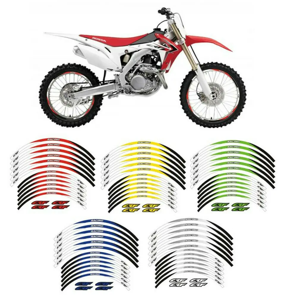 

Hot sell 5 Style Motorcycle Wheel Tire Rim Stickers "21 "18 wheel FOR HONDA CRF 250L / RALLY CRF 300L / RALLY CRF230L