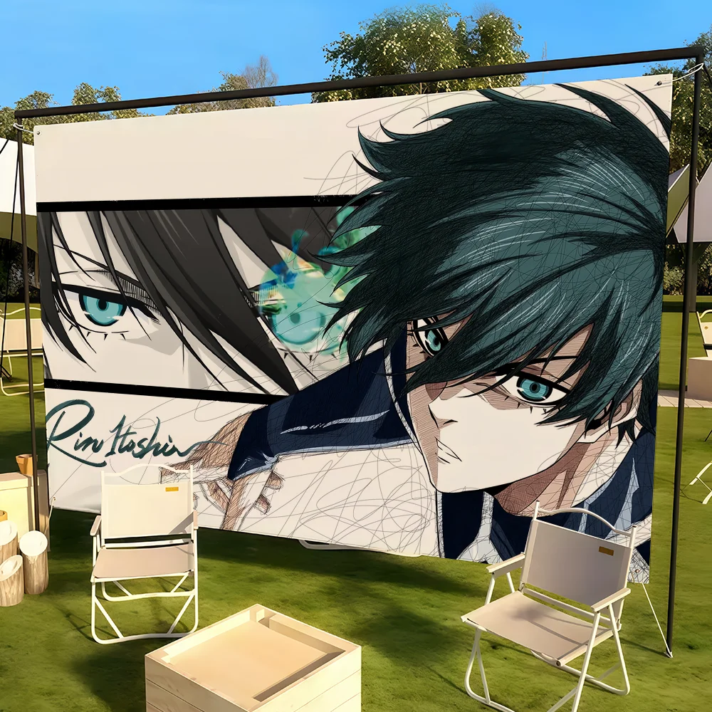 Anime Blue Lock Flag Decorative Banner - Perfect for Outdoor Camping, Family Parties, and Garden Decor Gift