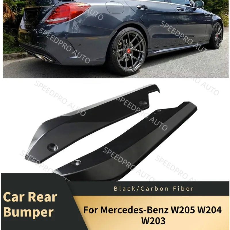 Car Rear Bumper Lip Splitter Diffuser for W205 W204 W203 Scratch ...