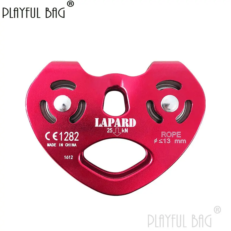 Zipline Double Pulley Outdoor Steel Cable Zipline Pulley Block High