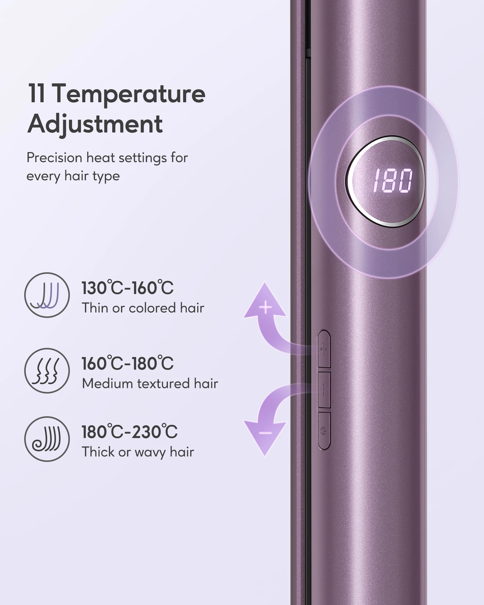 Stylocks Flat Iron 2 In 1 Instant Heating Professional Beauty Tool Adjustable Temperature Hair Striaghtener with Digital Display 5