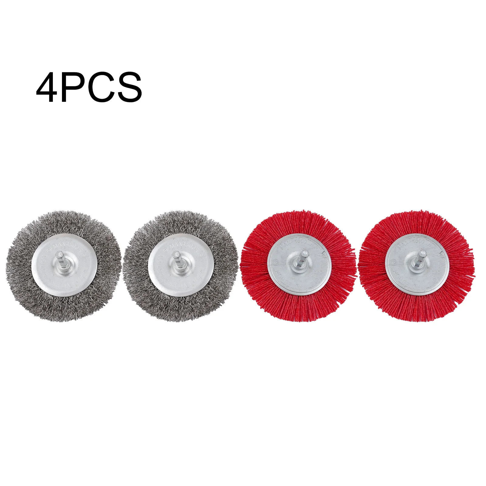 

4 шт., электрические щётки с шестигранной ручкой, 100 мм