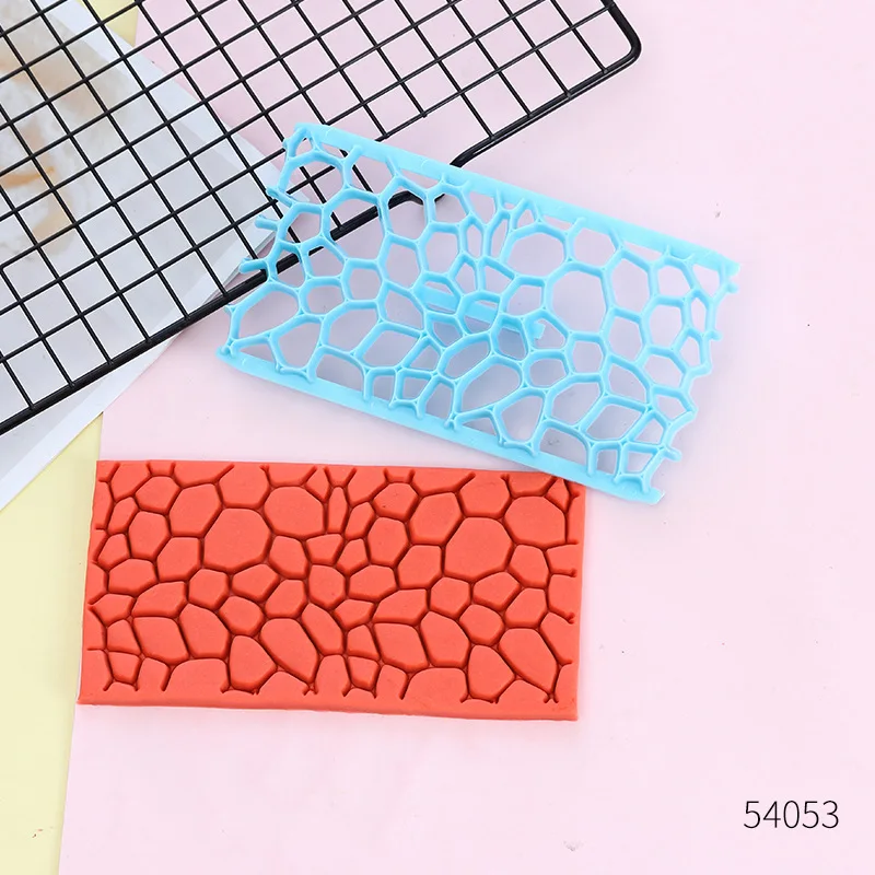 Pottery Embossing Mold Polymer Clay Stamp Flower Diamond Printing Mold DIY Ceramic Texture Mud Sculpture Cake Modeling Tool polymer clay tools pottery sculpting tools