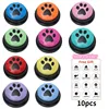 4/8/10pcs Dog Squeak Toys With Cute Claw Print Button Recordable Pet Communication Dog Toys Dog Talking Button Dog Accessories