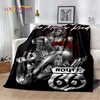 Route 66 Retro America Historic Mother Road,mãe Estrada Blanket,Soft Throw Blanket for Home Bedroom Bed Sofa Picnic Child GiftA 1