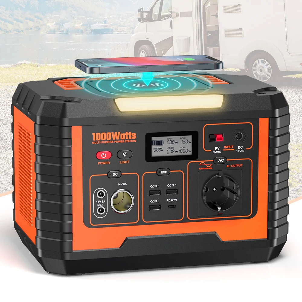 

1000W New Energy Generator Portable Power Station 1000W Outdoor Camping Backup Power Station