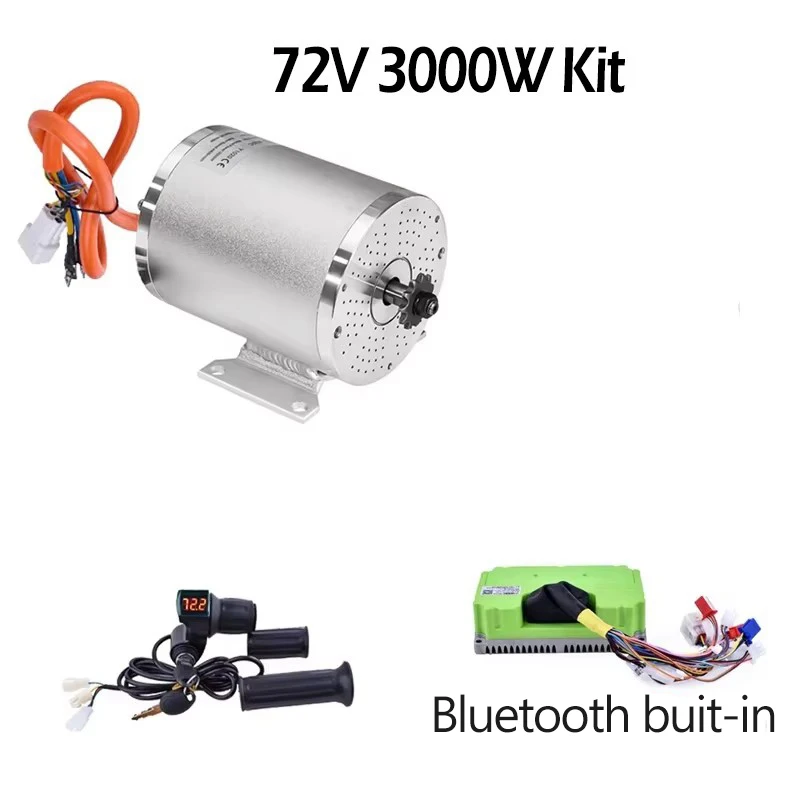 Kit Moteur électrique 3000W 72V Sans Balais – Haute Vitesse Pour VTT, Go Kart, UTV – Avec Contrôleur