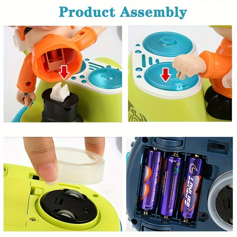 Electronic Interactive Dj Toy For Kids Musical Toys Cute Swing Dancing With Music Led Lights
