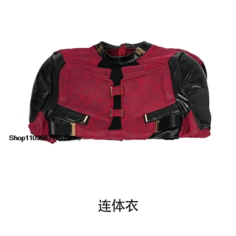 thumbnail image 1 of Nuevo disfraz de Deadpooling 3, disfraz de Wade Winston Wilson, mono con cinturón, disfraz de película, traje de antihéroe para Halloween, 1 of 5