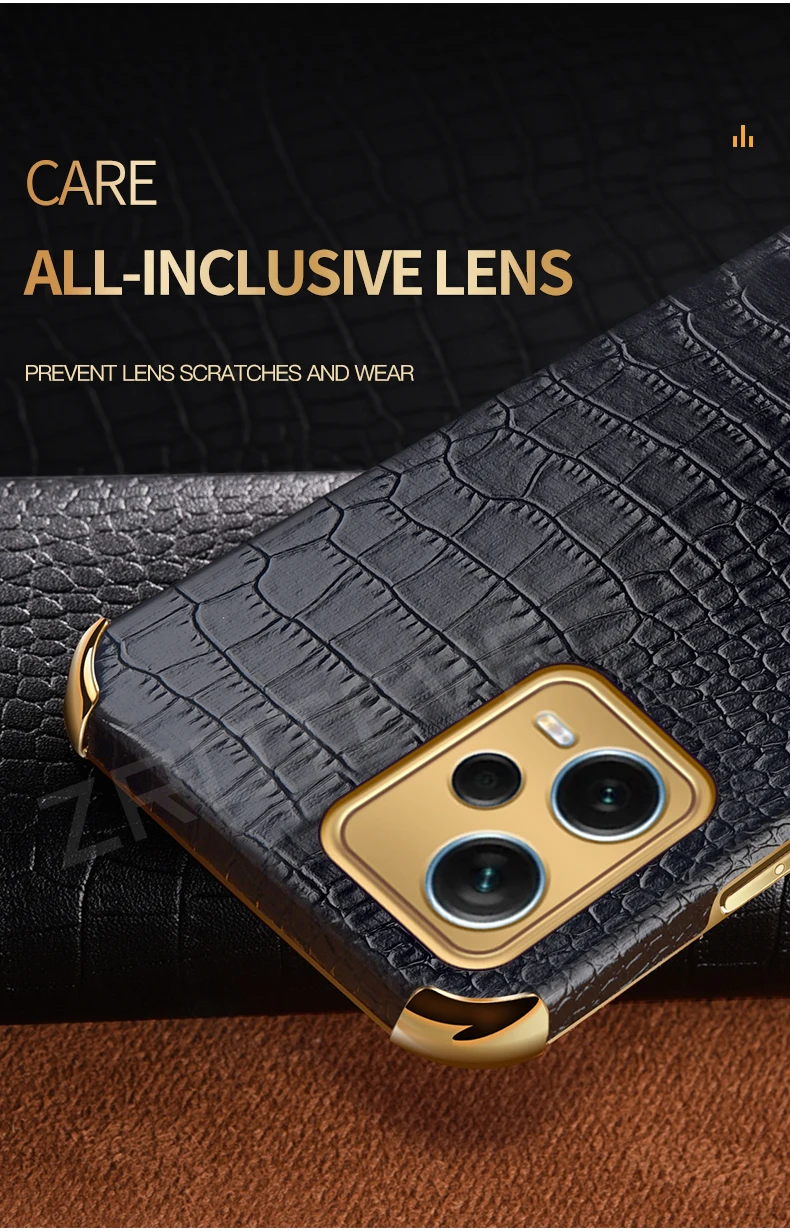 PocoX5 Fall Zroteve Überzug Silikon Krokodil Leder Abdeckung Für Xiaomi Poco X5 X4 Pro X3 NFC Xiomi Pocophone F3 F4 GT_voghion.com