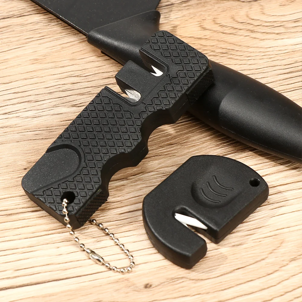 Knife Sharpener Simple Durable Pocket Ceramic Sharpen Scissor Sharpen Carbide Whetstone Hook Knives Accessories