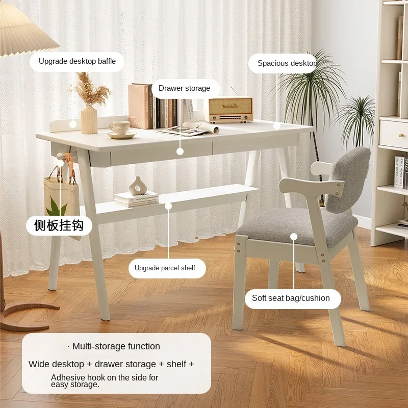 Nordic solid wood desk simple household desktop