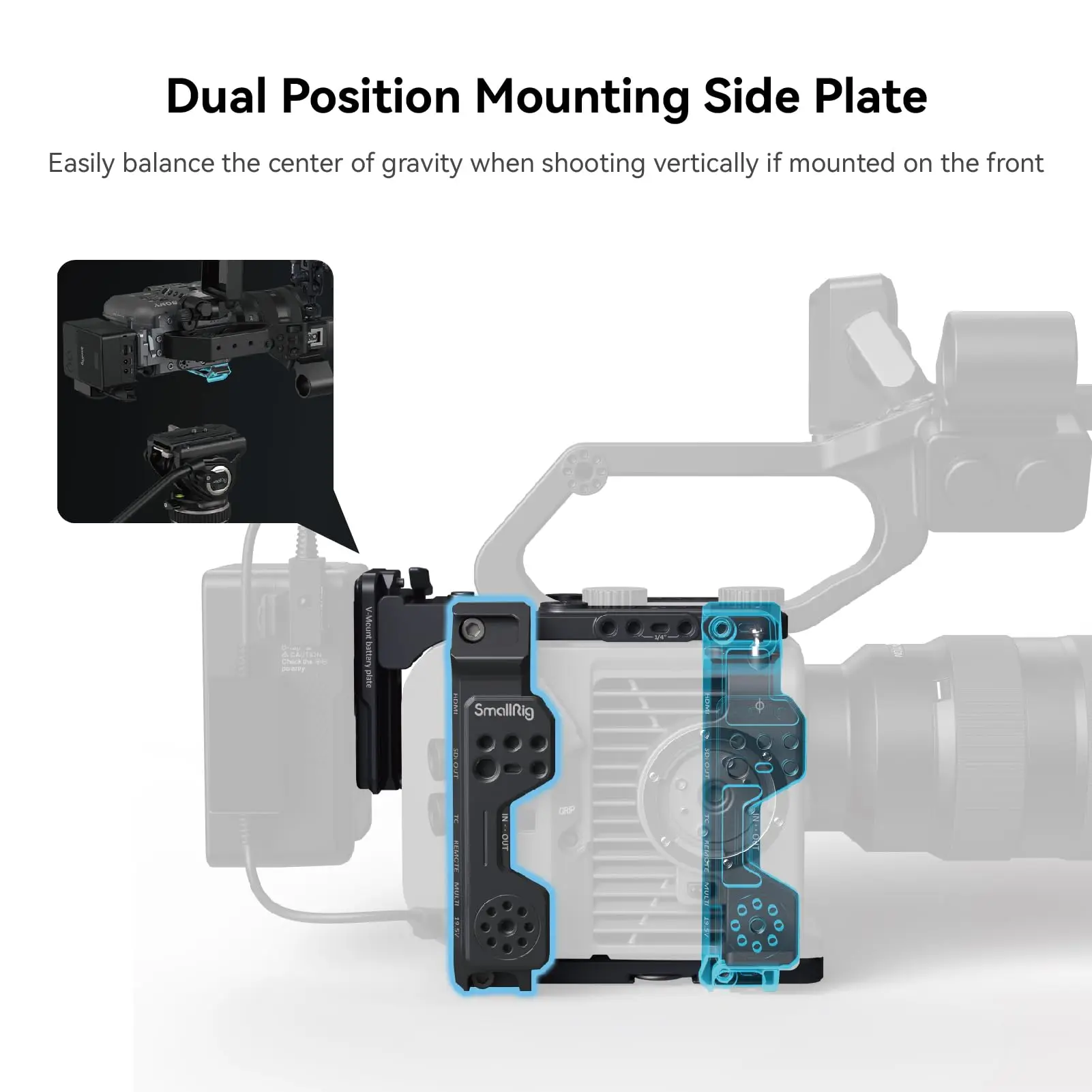 Smallrig-sonfx6用ケージキット,新しいデザイン,内蔵1/4インチ〜20穴