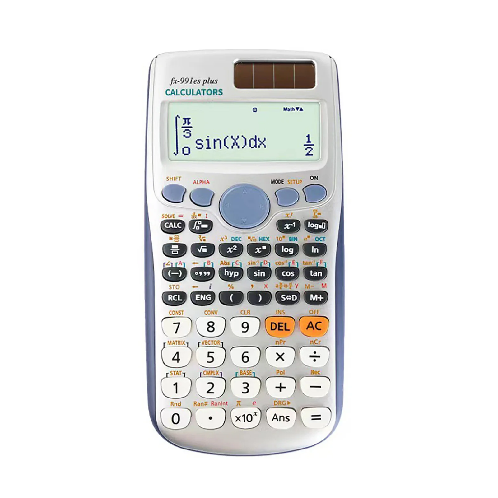 Scientific Calculators Math Calculator with 417 Function 10+2 Digits Display Dual Power Supply Ideal for Teachers Students