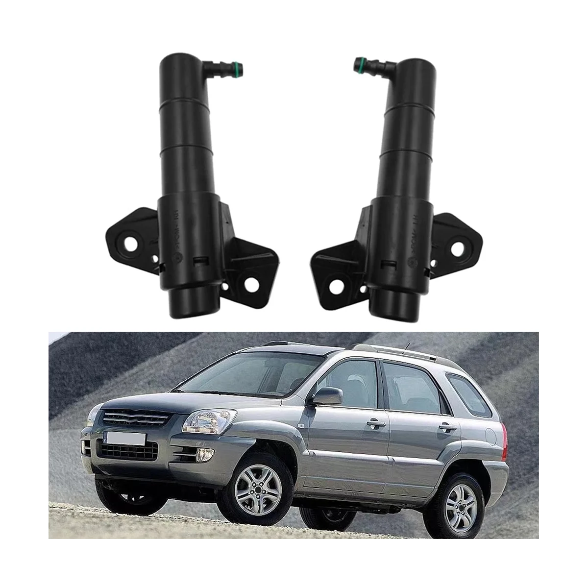 98671-3U000 98670-3U000 KIA Sportage 3 2010 - 2014 용 전면 오른쪽 및 왼쪽 헤드 라이트 와셔 노즐 와셔 스프레이 노즐, KIA sportage용 전조등 좌우