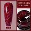 Arte Clavo Red Glitter Gel Nail Polish Yellow Holographic Spring Sparkling Sequin Gel Varnishes Soak Off UV LED Varnish Nail Art 5