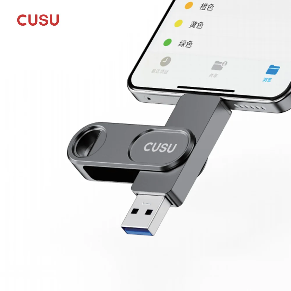 CUSU USB 3.2 솔리드 스테이트 펜 드라이브 128GB 256GB 512GB 520MB/s 타입 C USB 플래시 드라이브 무료 배송 노트북 및 휴대폰용