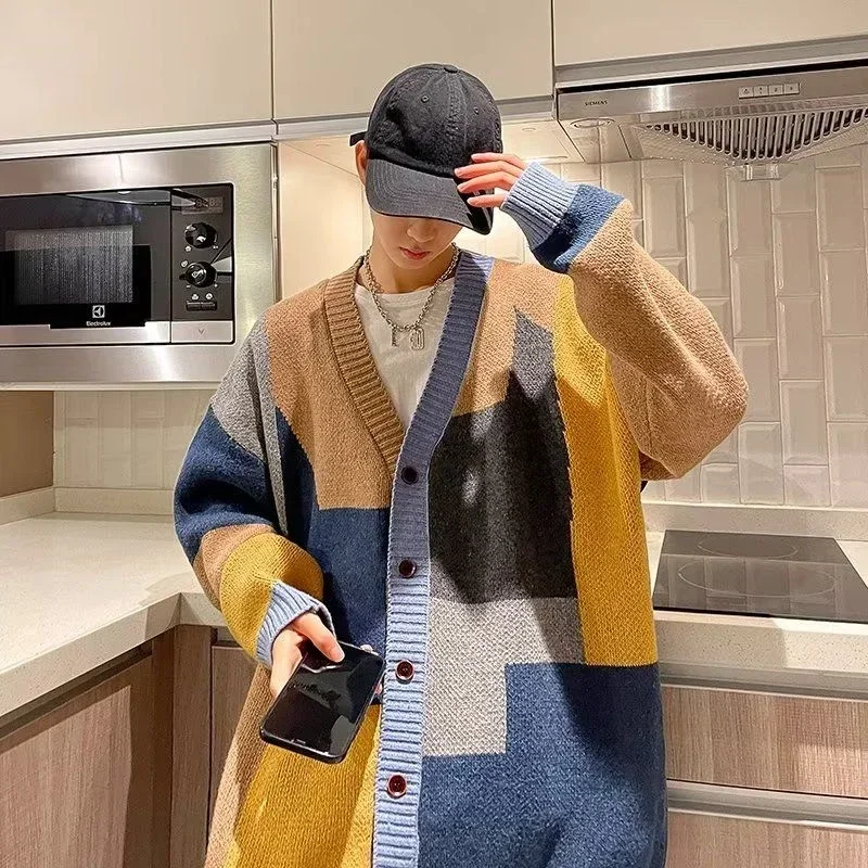 Knit Sweater Spliced Design