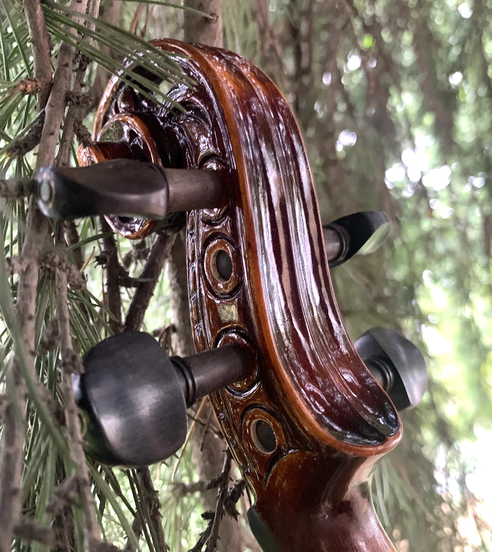 Violin 4/4 Flamed Violin With Shell Mosaic Fully Hand-made Strong Tone Free Case And Bow acoustic violin,violin accessories