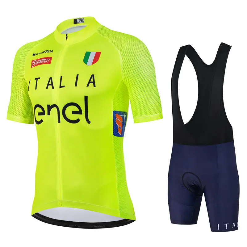 Italia Pro Team Cycling Jersey Set Summer Breathable Road Bicycle Suit Riding Uniform Bike MTB Clothing New Sports Ciclismo Kits 6