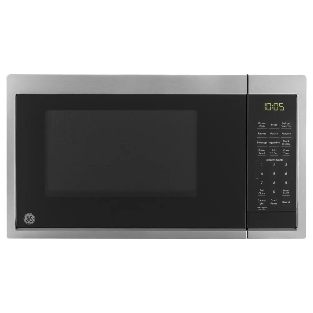 

GE® 0.9 Cubic Foot Capacity Countertop Microwave Oven, Stainless, JES1095SMSS