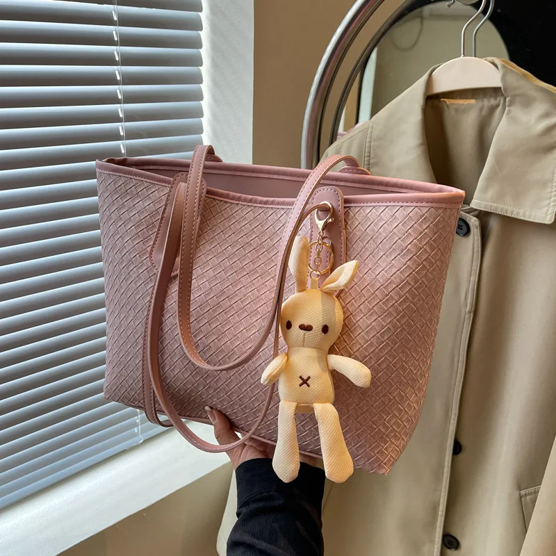 Advanced Texture Large Capacity Elegant Women's Portable Tote Bag Female 2024 New Fashion All-Matching One-Shoulder Large Bags