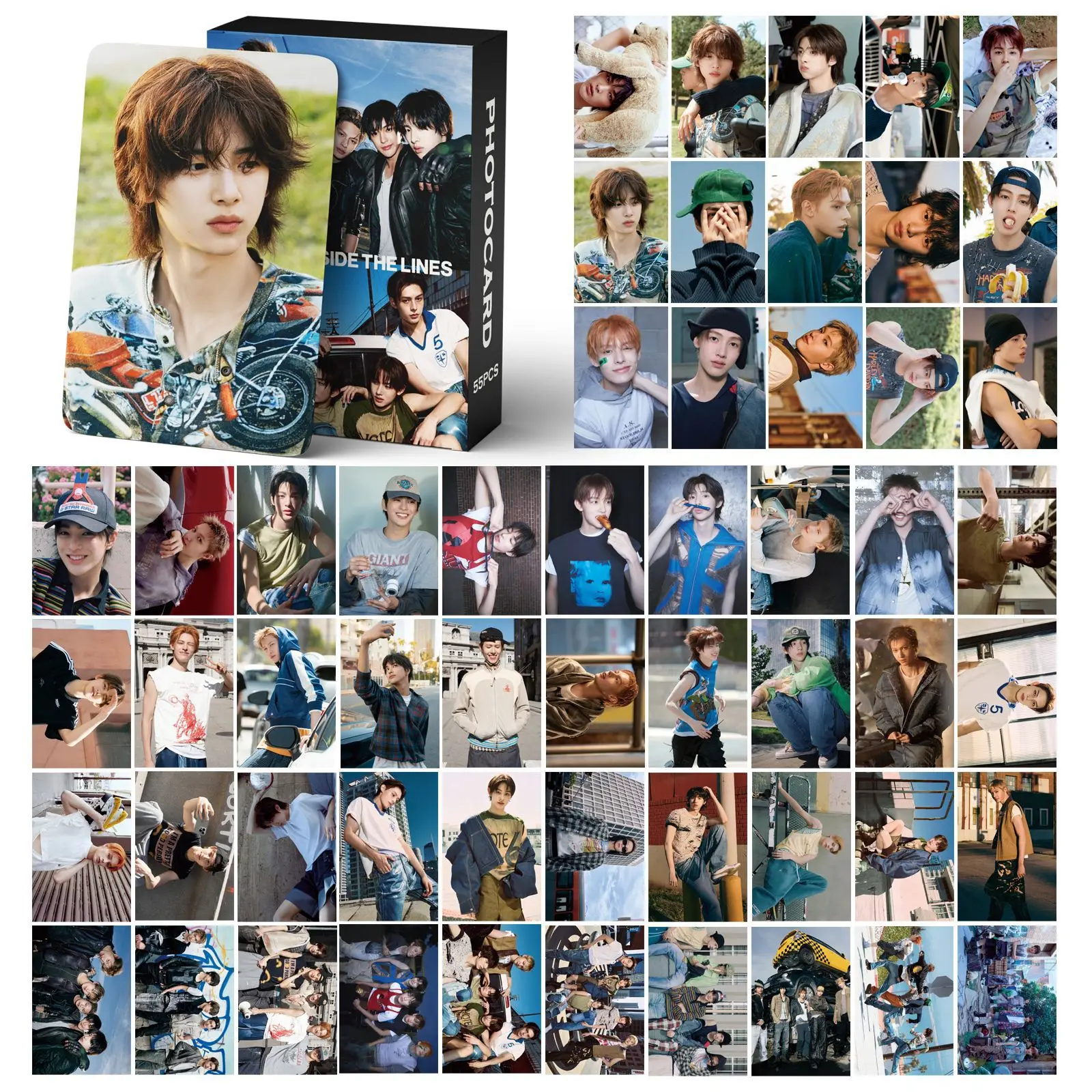 55Pcs/Set Kpop Idol CORTIS New Album Series Lomo Cards Postcards