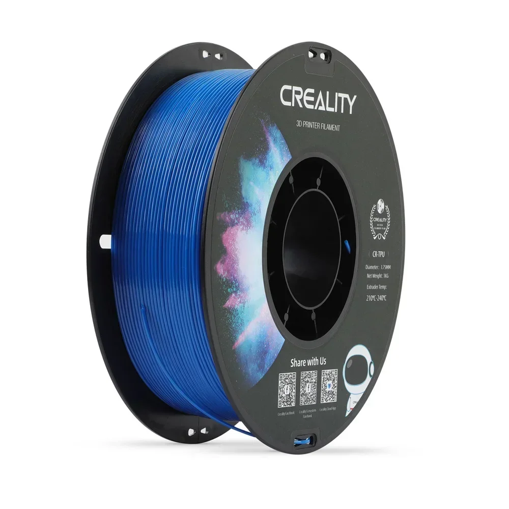 CREALITY CR-TPU 필라멘트 3D 인쇄 1.75mm 직경 고탄성 연질 접착 재료 환경 보호