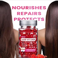 Huile de vitamine Agam marocaine, Essence de soin pour cheveux, réparation de la nutrition endommagée, produits de traitement pour l'amélioration des fentes des cheveux, 40 Capsules 1