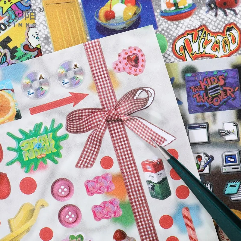 Cyberpunk Retro Decorative Sticker Collection for DIY Projects and Stationery