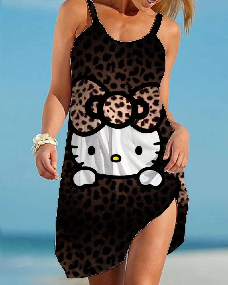 

3D printing mini midi skirt women's fashion summer sexy y2k beach skirt bohemian sleeveless party skirt elegant sun skirt
