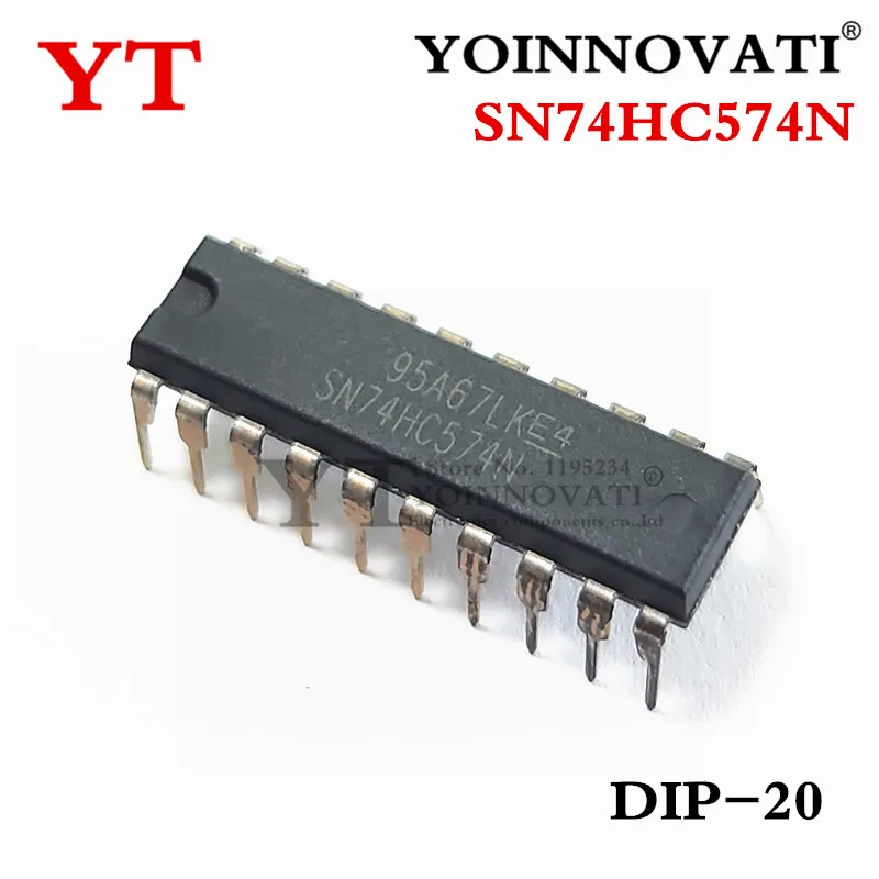 

100 шт. SN74HC574N SN74HC574 74HC574 DIP-20 IC новый и оригинальный