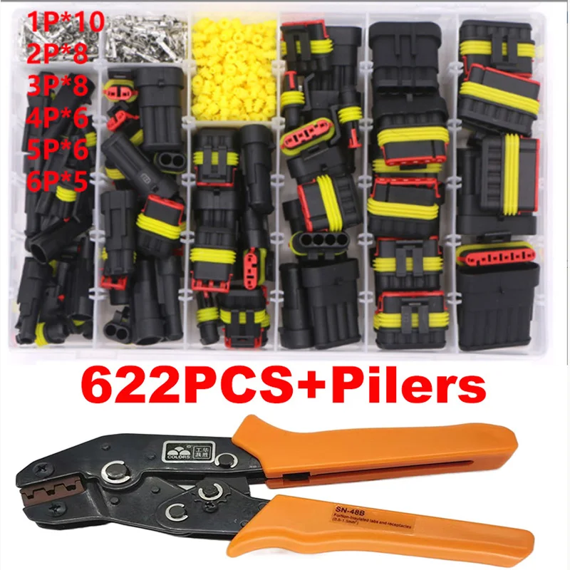 Opzoek Naar Een Superseal Connectoren Set? Elektrische Connector Set 424 Delig Superseal Connector Set Stekker Set Geko