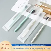 Articles de toilette jetables pour hôtel B & B, ensemble de dentifrice pour brosse à dents jetable, hospitalité domestique, fabricants en gros 100 pièces 1